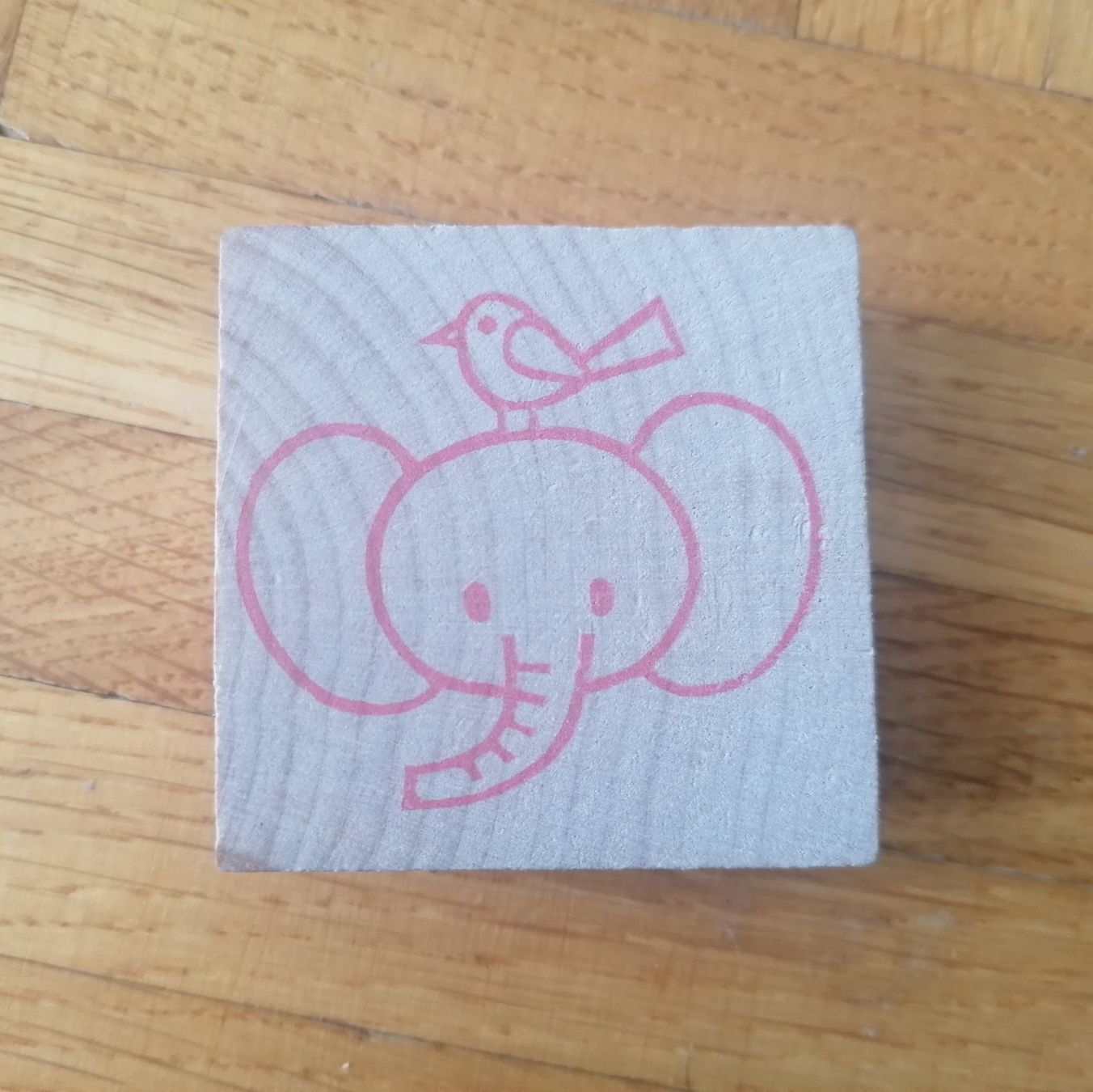 Timbri: Stempel Elefant mit Vogel gross – Usato da Liebefeld venduto da Ochotona