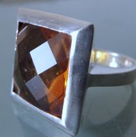 Zirkonia Silber 925 Statement Fingerring Gr. 56