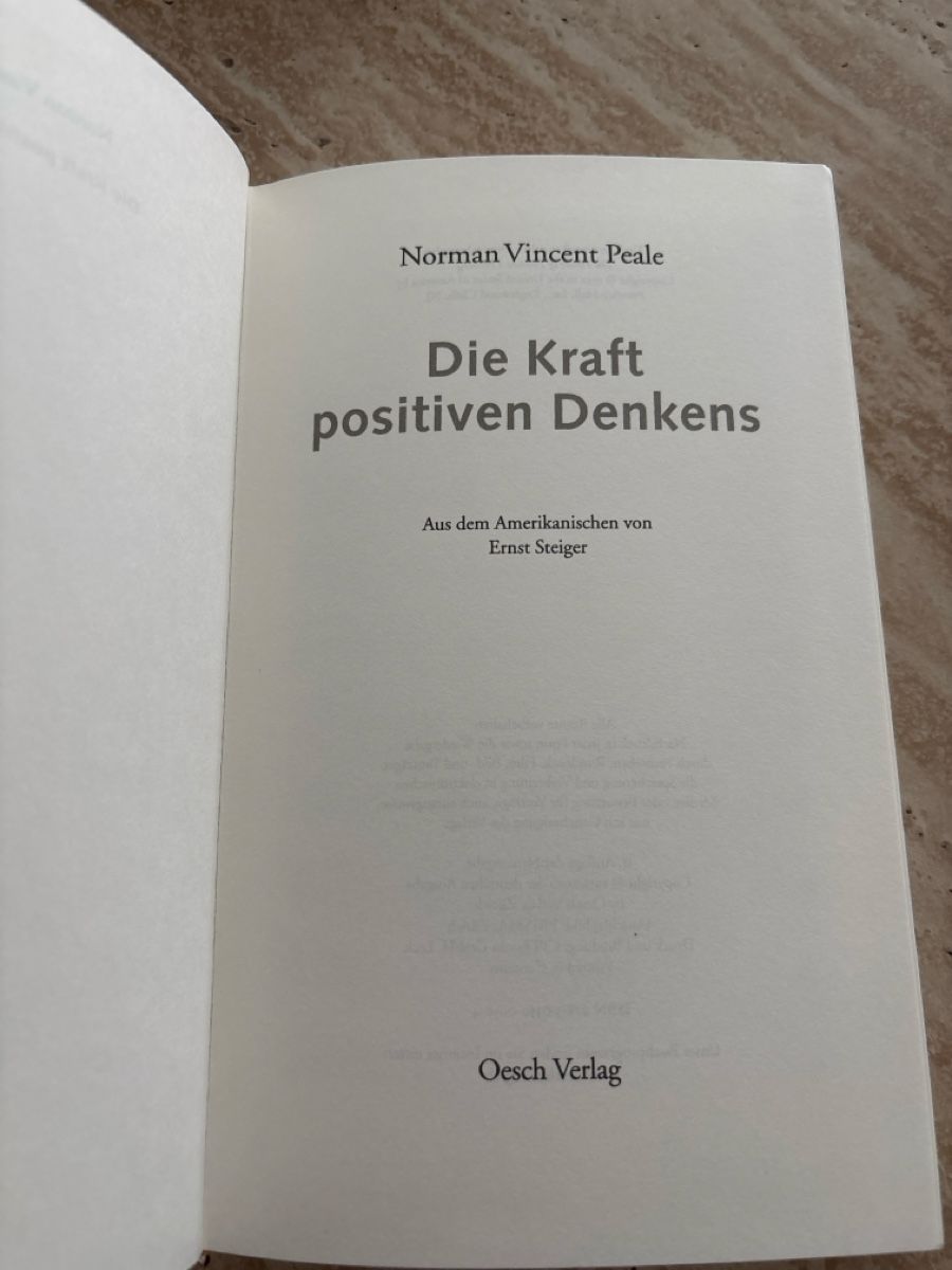 Libri: Die Kraft des positiven Denkens – Nuovo (secondo la descrizione) da Kreuzlingen venduto da MFabiana 1