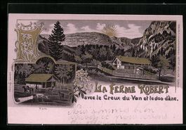Litho Creux-du-Van, La Ferme Robert avec