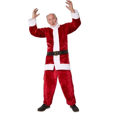 Ausverkauf Weihnachtsmann-Set dunkelrot XL