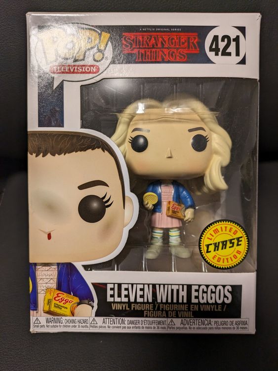 Funko Pop! Stranger Things - Eleven w Eggos #421 CHASE (Neu und ...