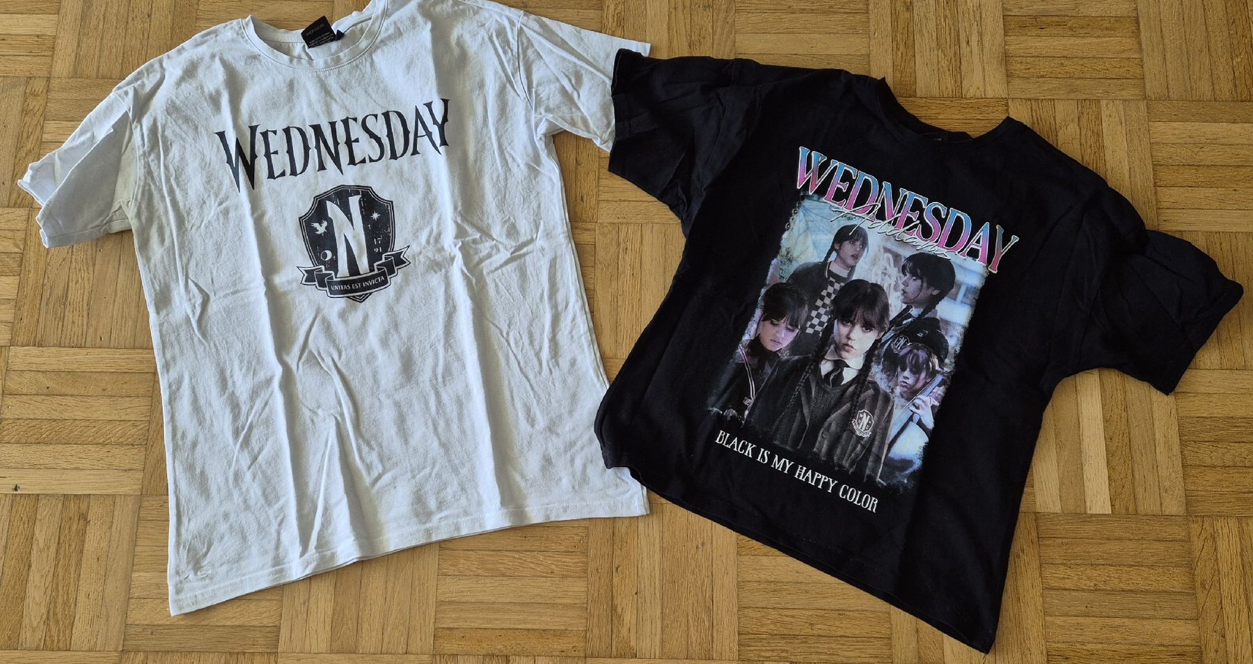Camicette, T-shirt & Top: T-Shirts Wednesday Gr. 146/152  – Usato da Reinach BL venduto da Trishi