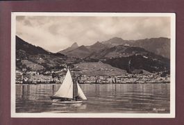 MONTREUX depuis le lac - Voilier
