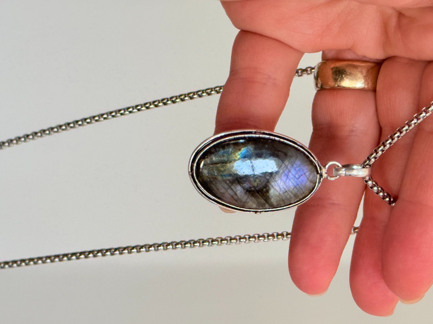 Catenine: Collier femme Labradorite – Nuovo e nell'imballaggio originale da Genève venduto da AGBERG 7