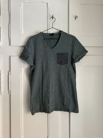 SCOTCH & SODA - T-Shirt petrol meliert L