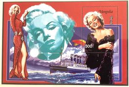 1995  Mongolei Marilyn Monroe - Block   **