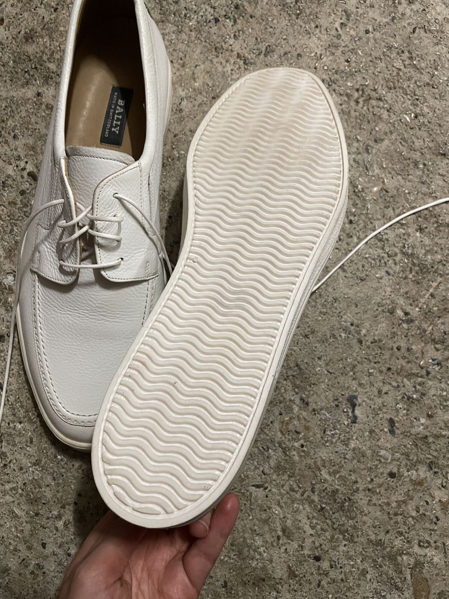 Bally Herrenschuhe: Bally Leather Shoes Size us 13 White – Gebraucht aus Neuchatel von shi_9fzw 3