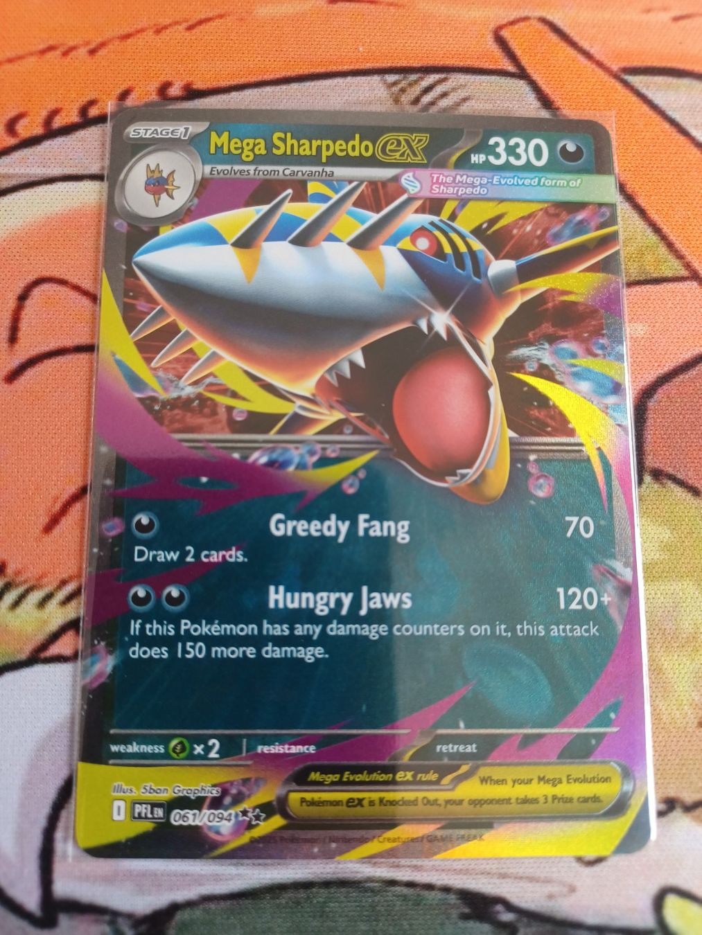 Pokémon Carte collezionabili: Carte Pokémon Mega Sharpedo 061/094 EN – Nuovo (secondo la descrizione) da La Tour de Trême venduto da Lepi_23