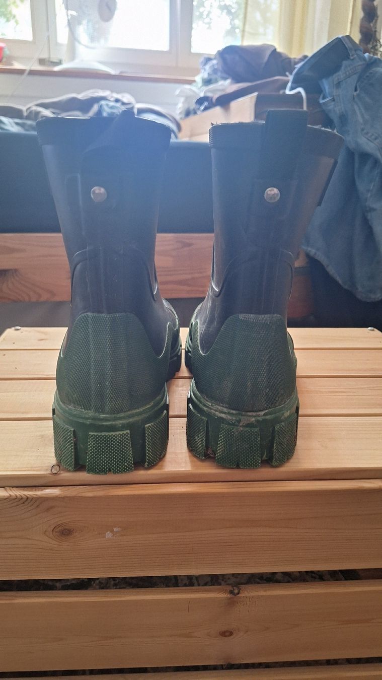 Gant Damenschuhe: Gant Gummistiefel schwarz/grün – Gebraucht aus Winterthur von _lxeah 4
