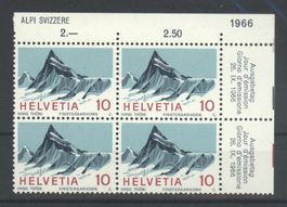 1966, Sondermarke Schweizer Alpen **