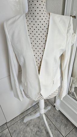 Elegante Jacke Blazer Grösse 40 Winterweiss