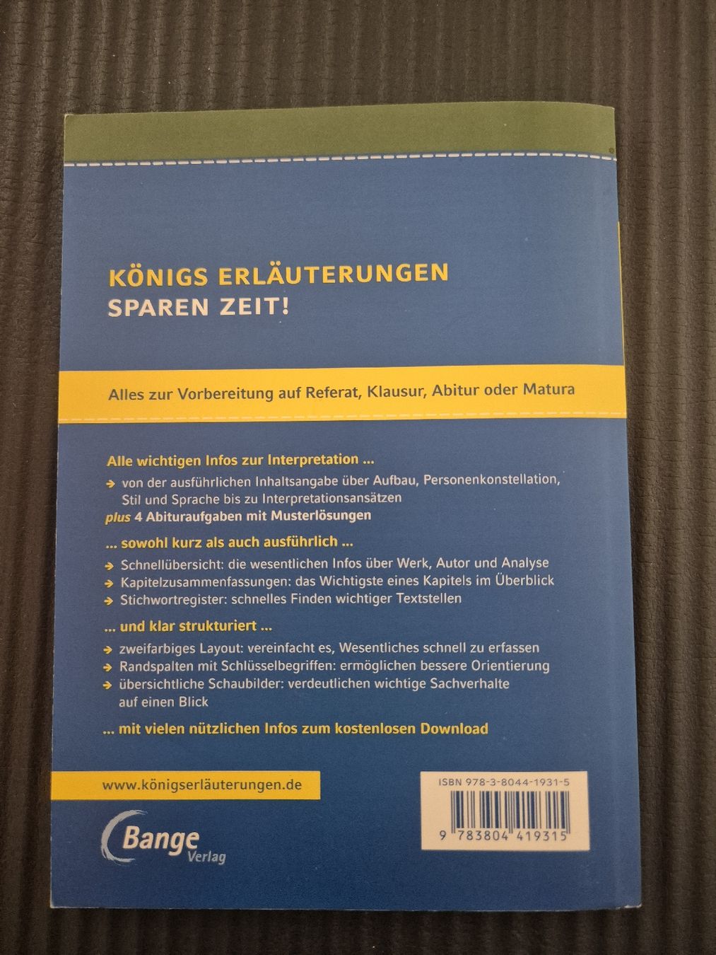 Libri: Schiller - Die Räuber, Analyse & Interpretation – Usato da Bonaduz venduto da lau_kn5v 1