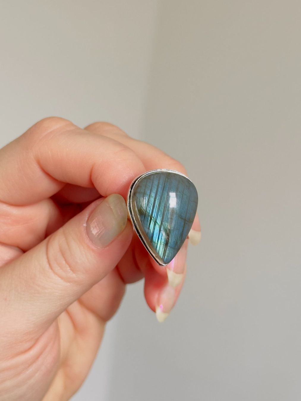 Anelli: Labradorite Gemstone Ethnic Handmade Ring 55mm – Nuovo e nell'imballaggio originale da Genève venduto da AGBERG 8
