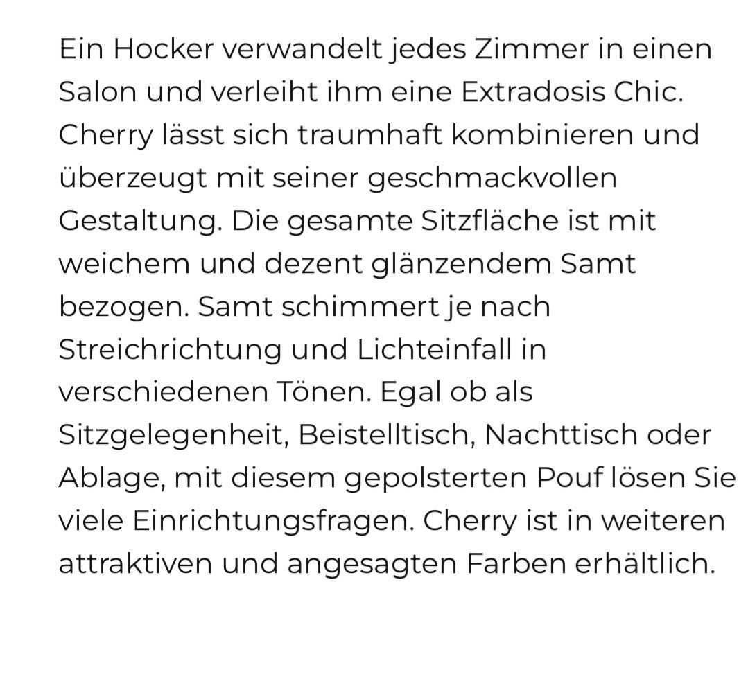 Kare Sgabelli: 2 Hockers, KARE CHERRY – Nuovo (secondo la descrizione) da Zürich venduto da diva1972 7
