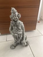 Figur Clown stehend mit Hut und Stock Deko Figur 40 cm