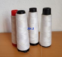 Nähfaden-Konen, Weiss,  Nr 1