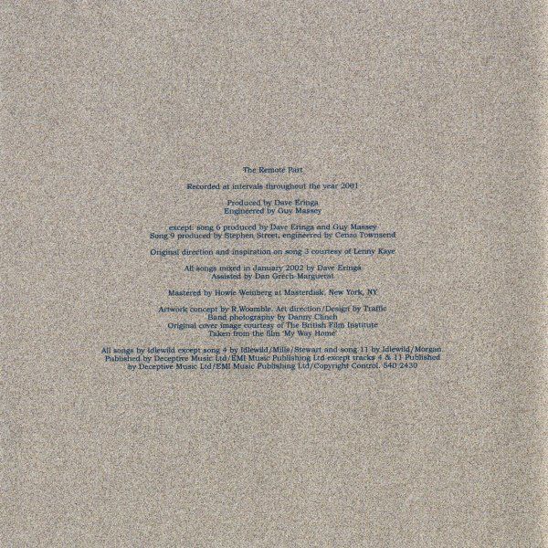 CD: ldlewild  THE REMOTE PART Alternative Rock Indie Rock CD – Usato da Kandergrund venduto da Sososo 4