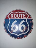 Route 66 Blechschild, USA, Vintage Look, Deko, neu. (nov640)