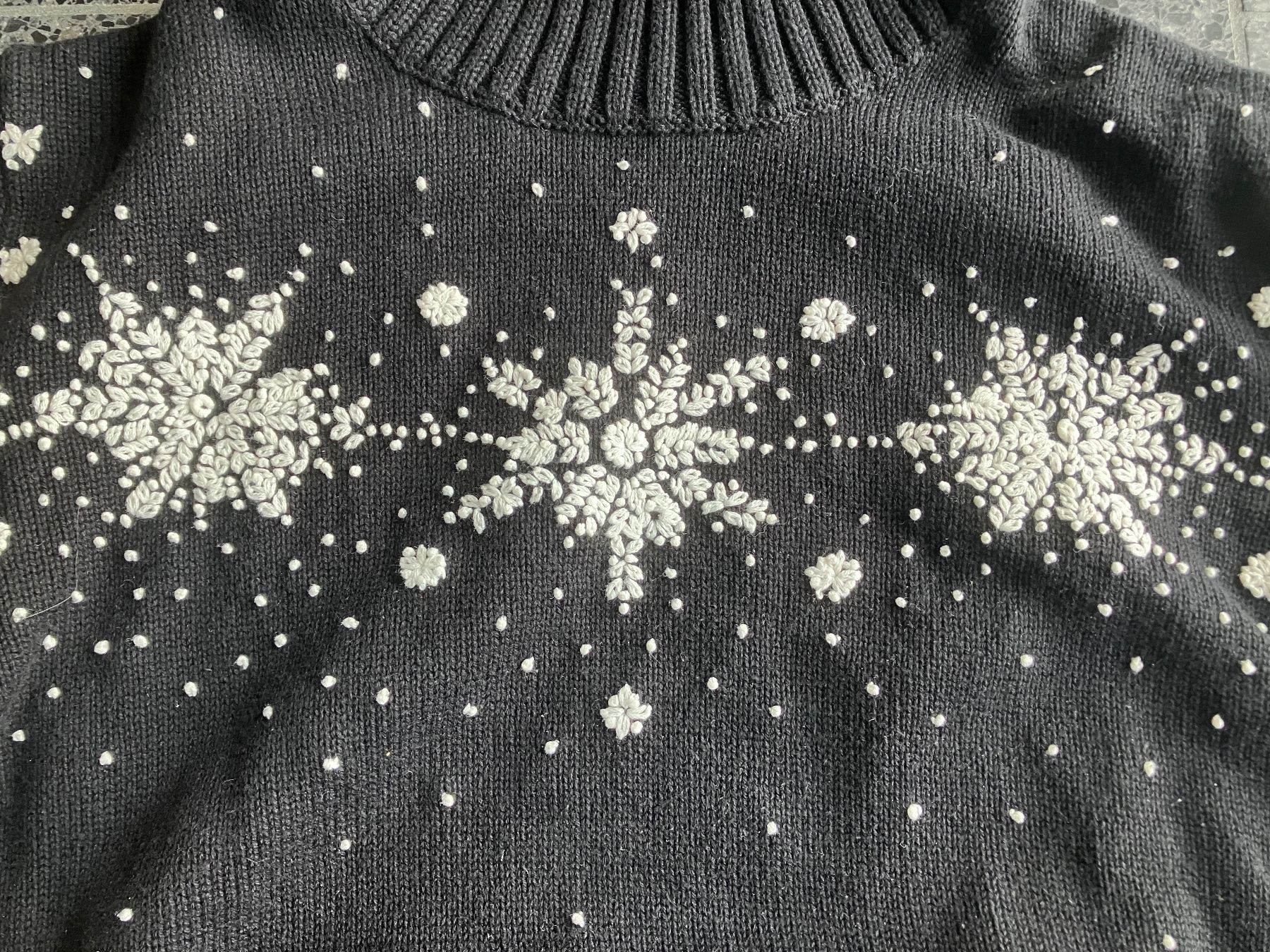 Pullover & Sweatshirts: Horst Basler Pullover, Schneeflocken, vintage, gestickt – Gebraucht aus Zürich von Idbiw 2