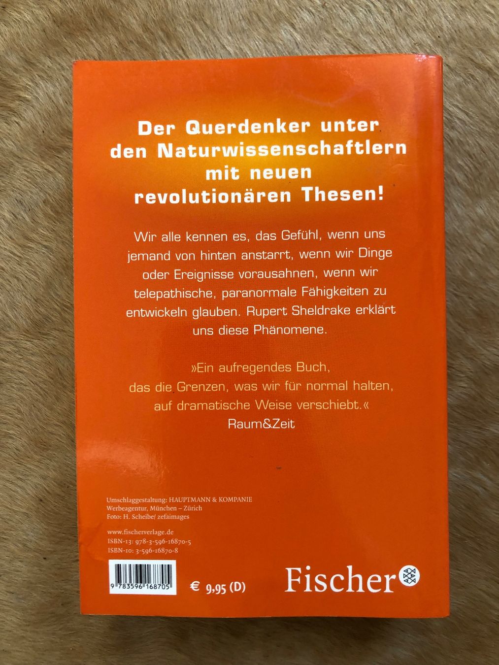 Libri: Sheldrake: Der siebte Sinn des Menschen - Taschenbuch – Usato da Zürich venduto da ricarda_777 1