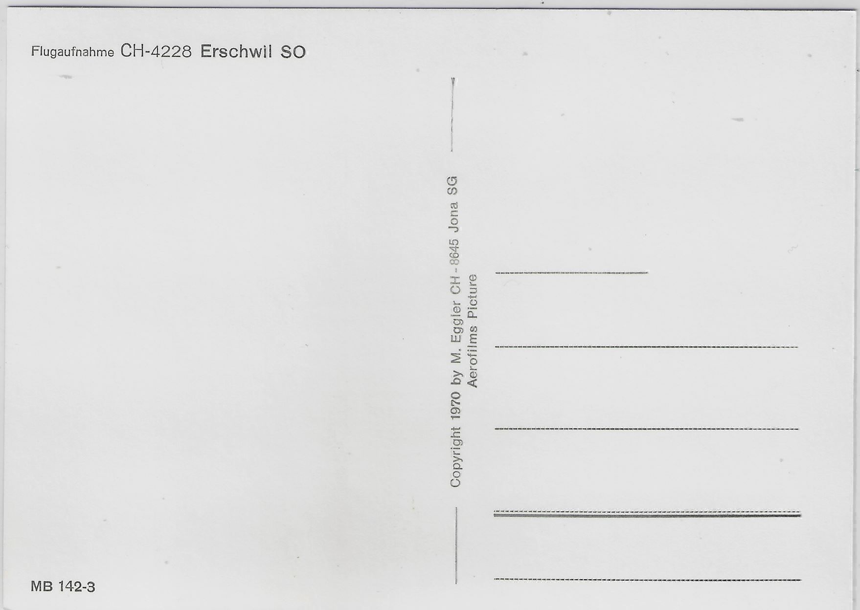 Cartoline postali: Flugaufnahme Erschwil SO – Antico da Ettingen venduto da Kartenplanet 1