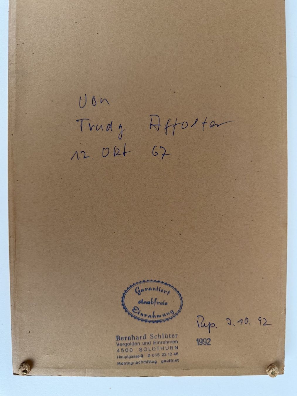 Dipinti: Blumen Zeichnung 1967 – Usato da Urtenen-Schönbühl venduto da Restwert_Schoenbuehl 3