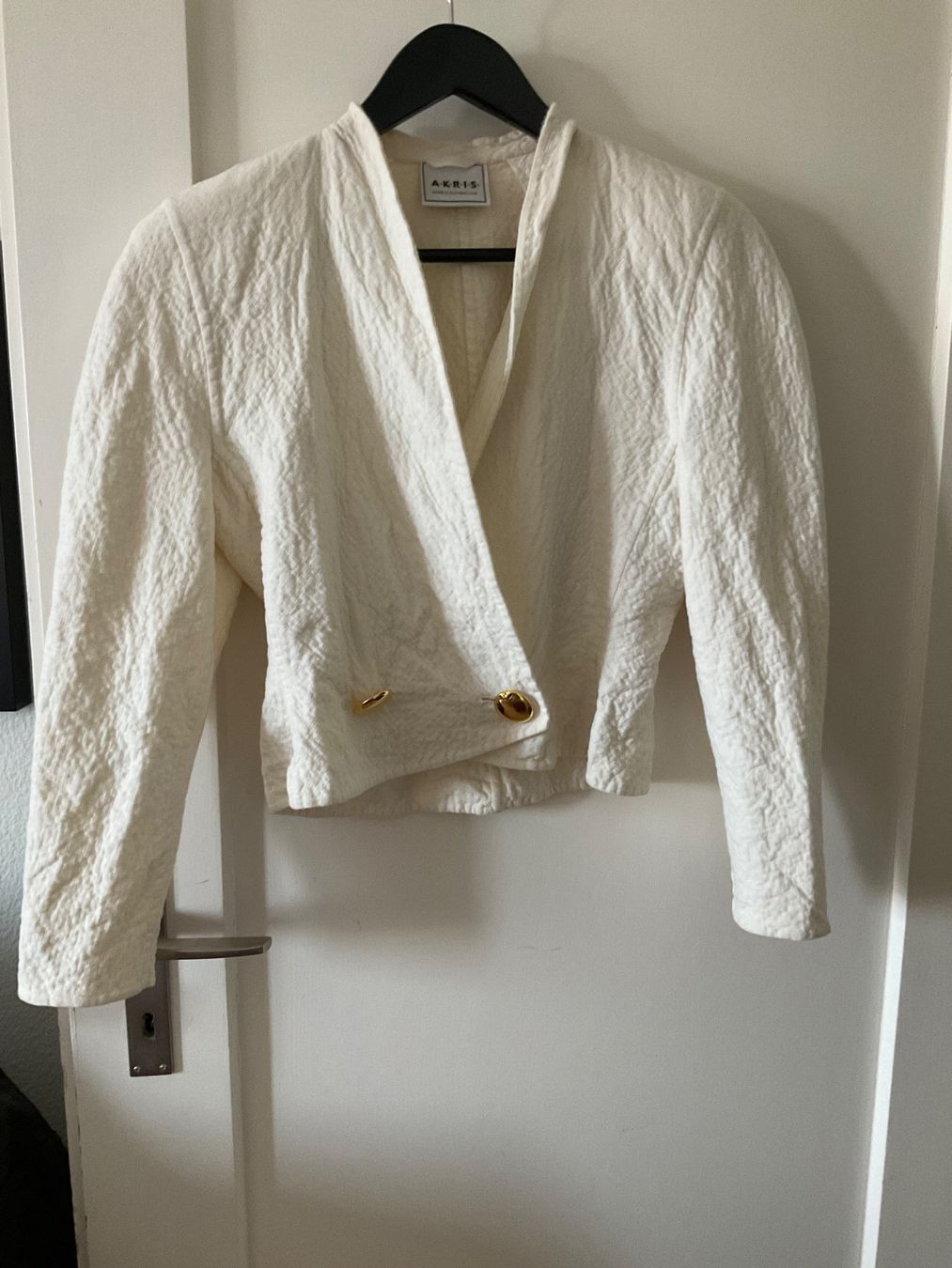Giacche: 2Akris Punto White Blazer Jacket - Perfect for Spring/Summer – Usato da St. Gallen venduto da accessoriella 7