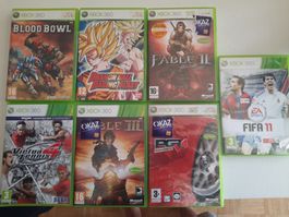 Lot de 7 jeux XBOX 360