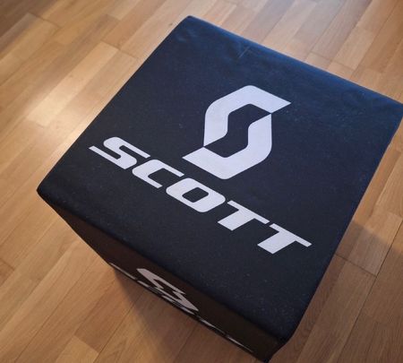 SCOTT Sitzhocker hocker sitz marke fahrrad fan deko selten