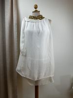 Haut femme blanc Icona Fashio taille M soie et viscose, neuf
