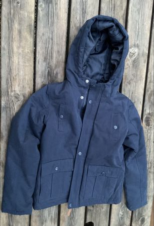 Kinder Winterjacke dunkelblau Gr. 134 / 140 wenig getragen 