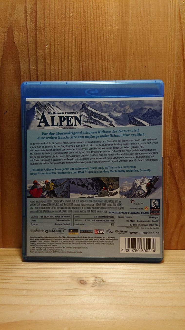 Alle DVDs: DIE ALPEN Blu-Ray – Gebraucht aus Wilderswil von Exebub 1