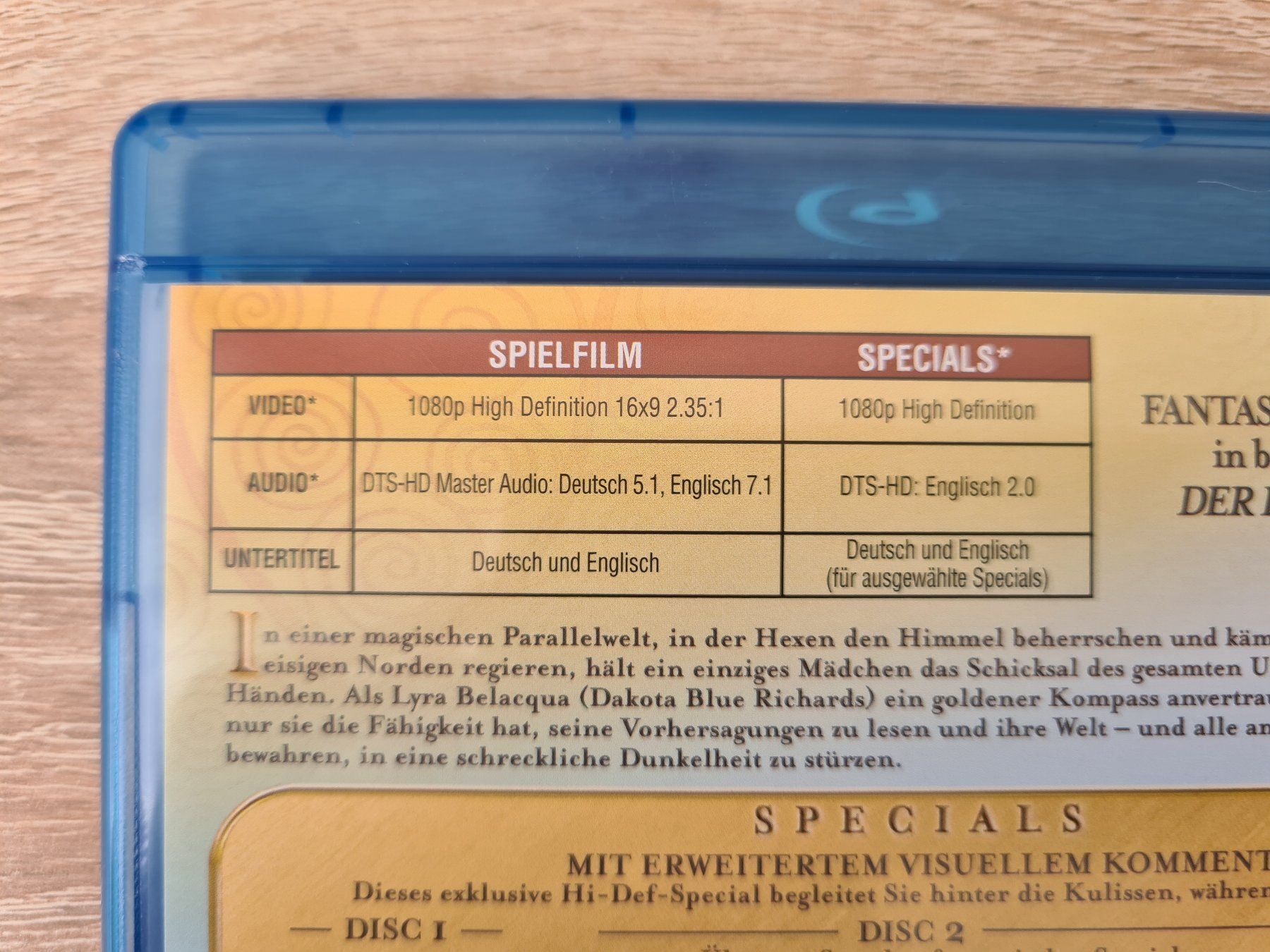 Tutti i DVDs: Der Golden Kompass (2 Disk) - Blu-ray – Usato da Carouge GE venduto da Franllo 2