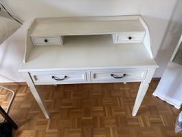 Schreibtisch weiss Rolladenschreibtisch mit Schubladen Breit