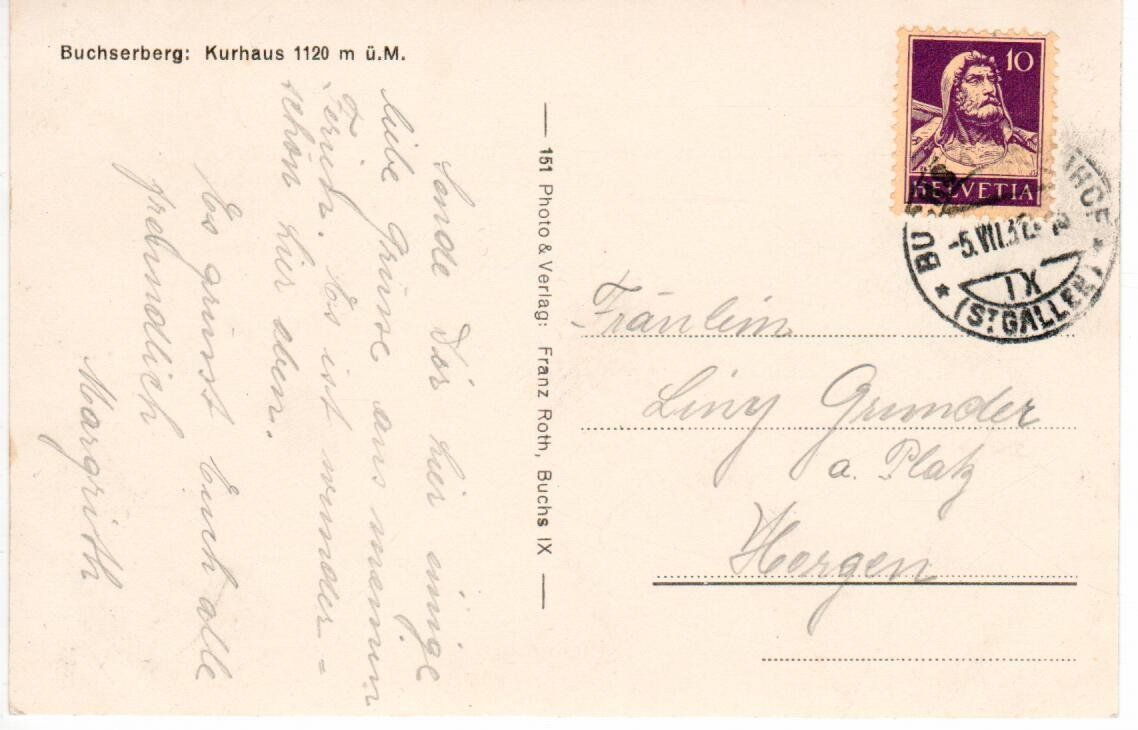 Cartoline postali: Buchserberg – Usato da Wolhusen venduto da Curver9 1