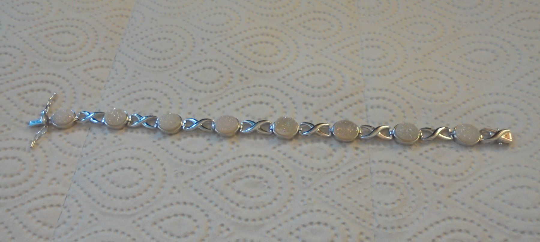 Armbänder & -reifen: Echtschmuck: Perlenschimmer-Glitzer-Quarz-Silberarmband – Neu (gemäss Beschreibung) aus Zuchwil von maumauchi 5