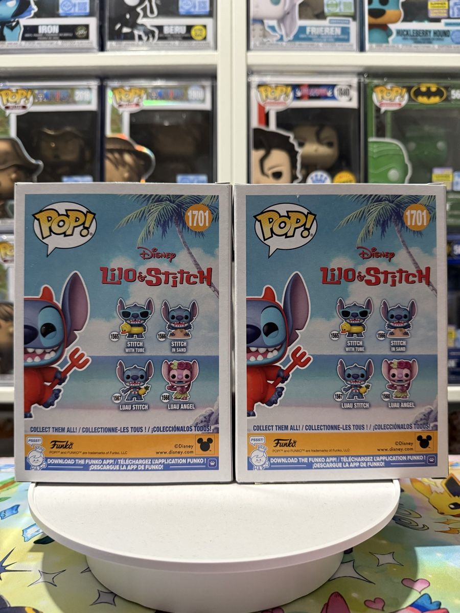 Funko Statuette: Funko Pop! Disney Devilish Stitch #1701 Normal and Chase – Nuovo (secondo la descrizione) da Flüelen venduto da alex_y88 2