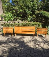 Sideboard/Kommode mit 2 Nachttische aus den 60er Jahren