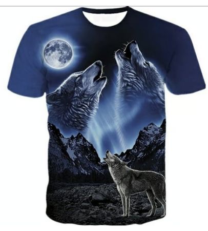Wolf T-Shirt, Neu, Grösse XXL, originelles Design!