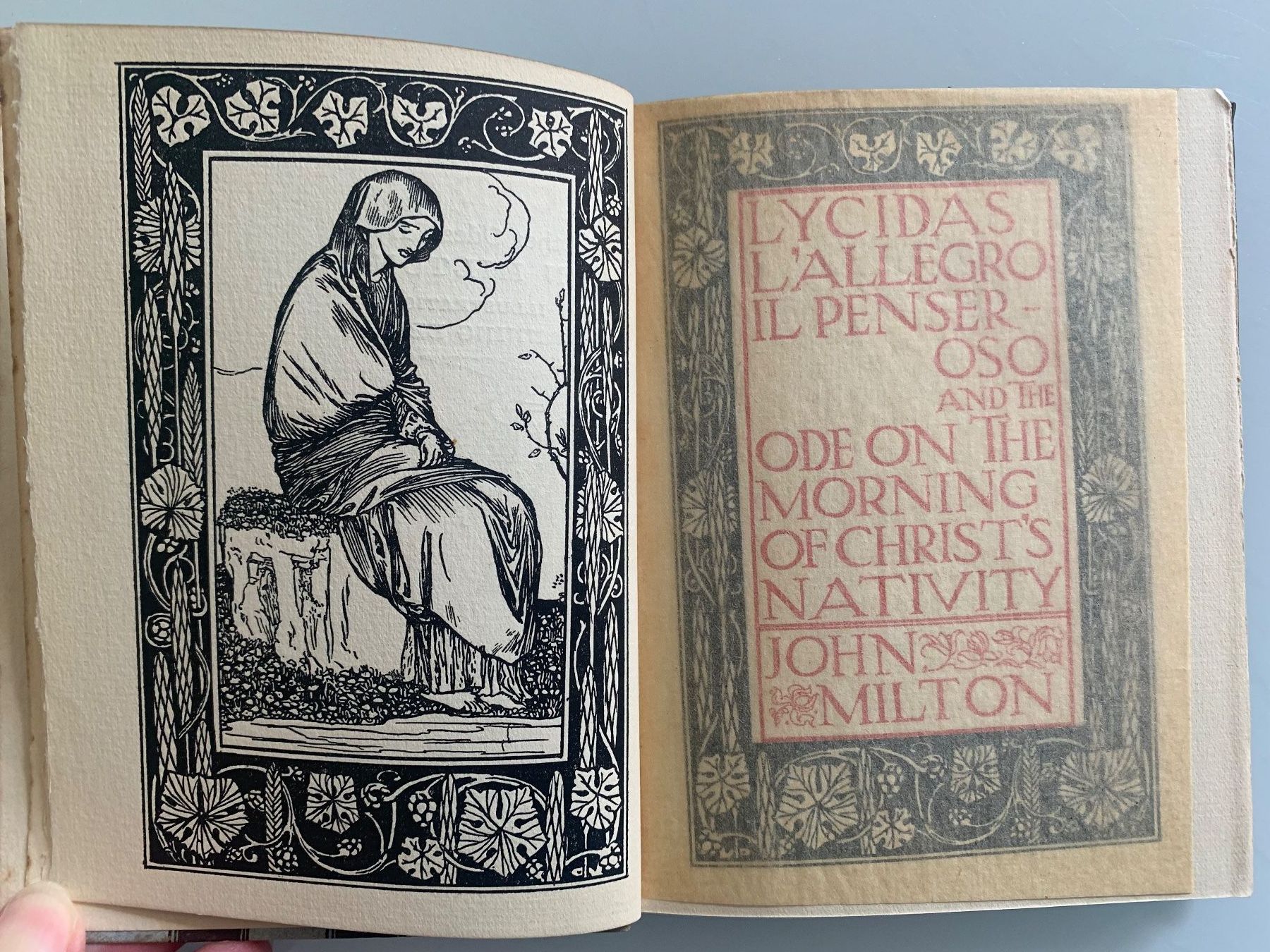 Libri: John Milton: Lycidas and Other Odes. Ill. R. Anning Bell. – Usato da Basel venduto da SusaSandig 3