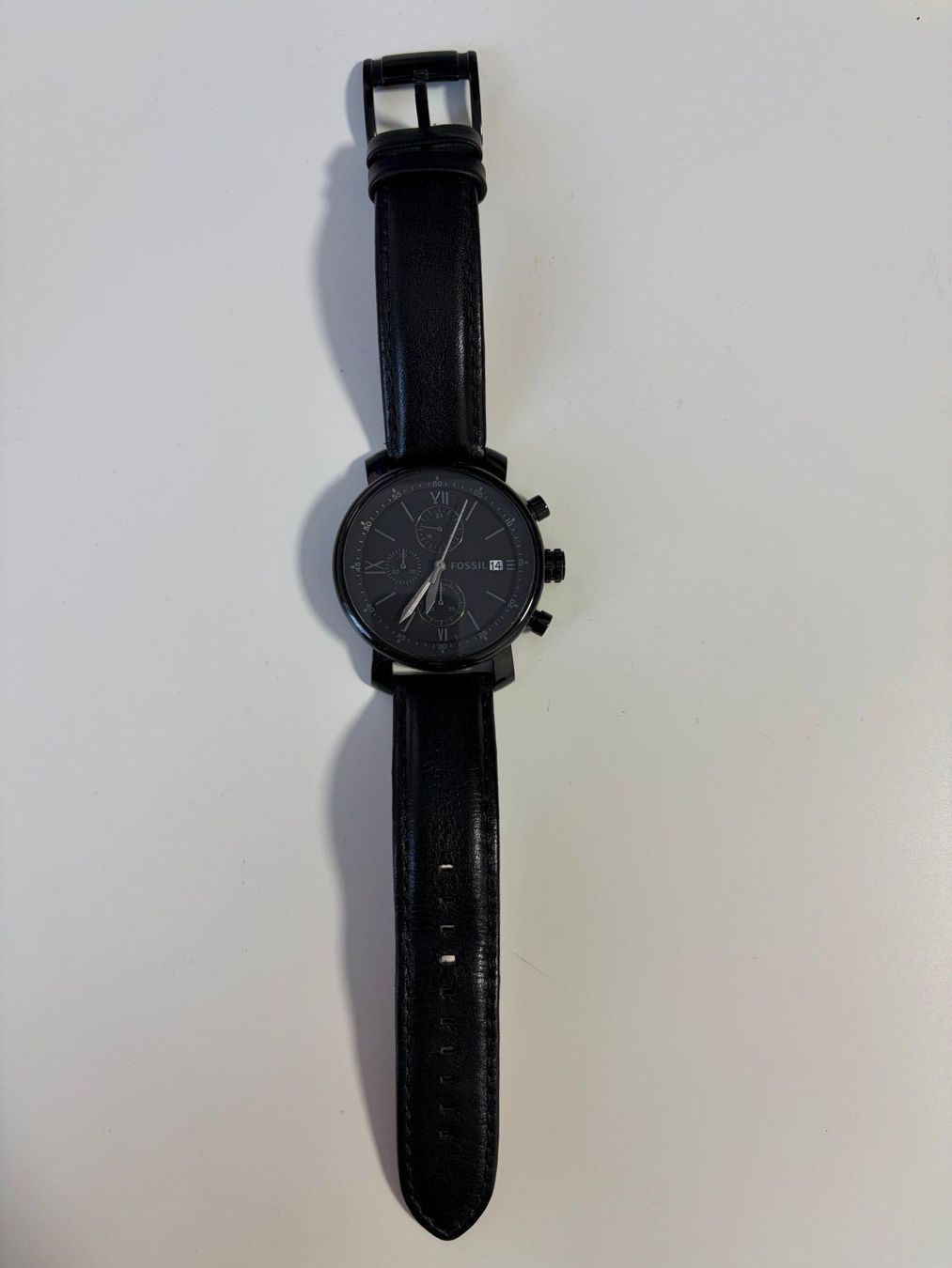 Fossil Orologi: Fossil Uhr Chronograph schwarzes Zifferblatt – Usato da Thalwil venduto da red_cavalier