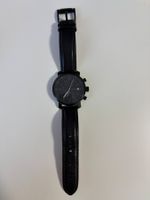 Fossil Uhr Chronograph schwarzes Zifferblatt