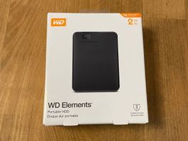 WD Elements- Portable HD - 2 TB - NEU