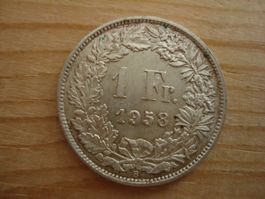 (S1)      1 Franken 1958 UNZ