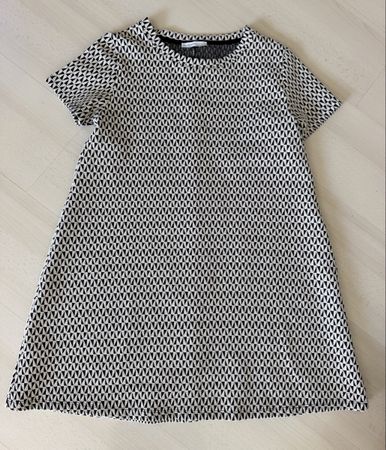 Robe courte femme motifs géométriques noir blanc neuve! L