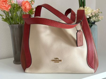 Coach  Handtasche Ivory Red Sand Multi