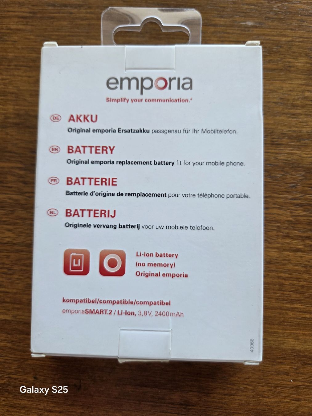 Emporia Batterie: emporia Akku neu – Nuovo (secondo la descrizione) da Laax GR venduto da malheft 1