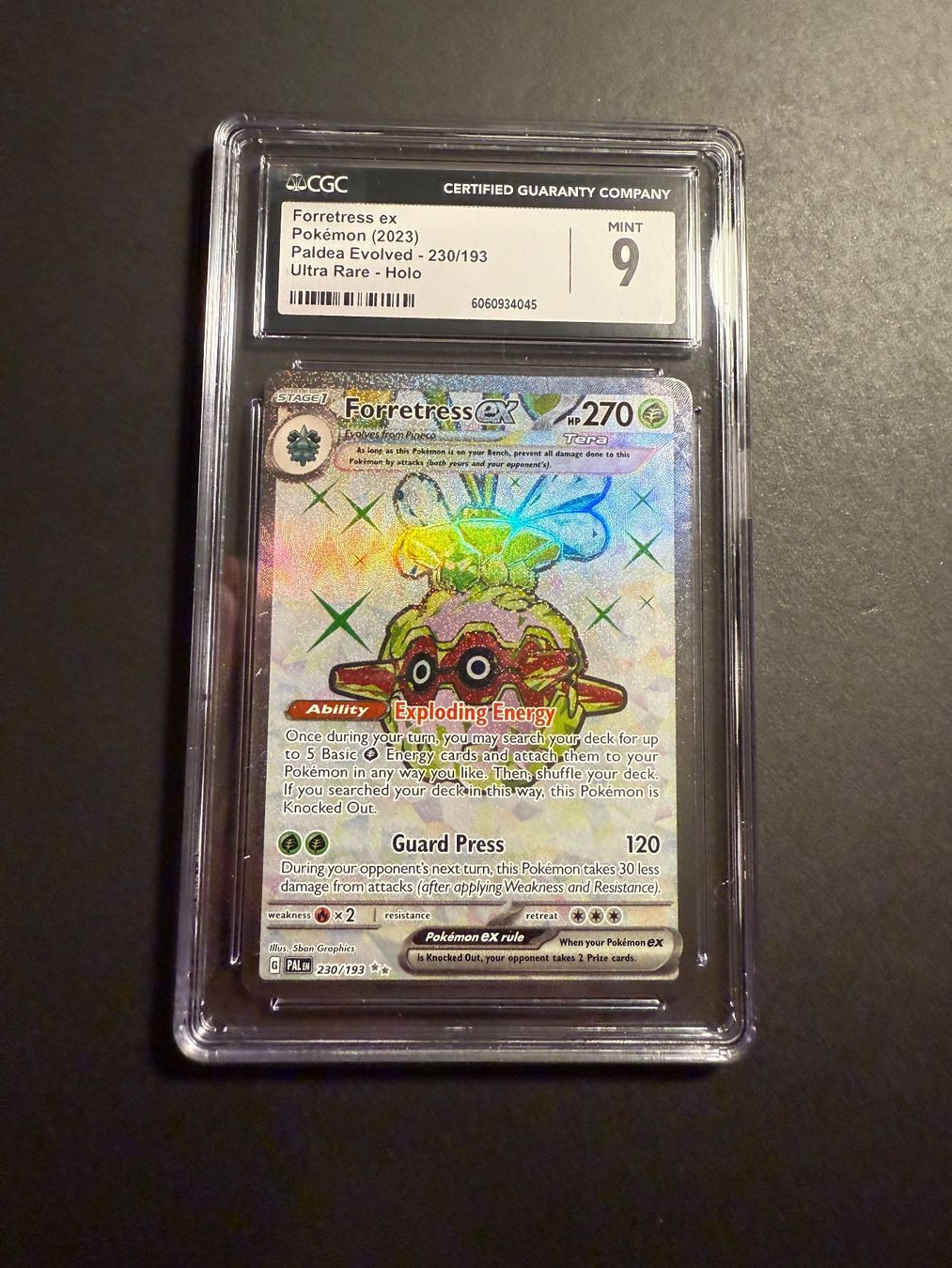 Pokémon Carte collezionabili: Forretress Holo CGC 9 ex Paldea Evolved 230/193 – Usato da Zürich venduto da pokemon_cards 2