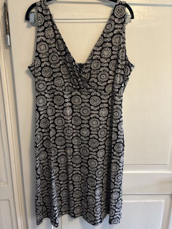Kleid King Louie schwarz weiss Grösse XL guter Zustand